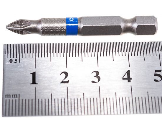 Набор стальных бит Profi (2 шт; PZ1; 50 мм) CUTOP 83-344 – изображение 4