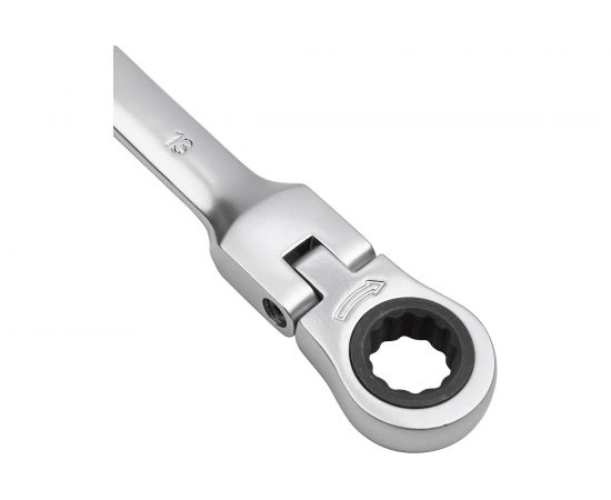 Комбинированный ключ трещоточный с шарниром 13мм AV Steel AV-315213 – изображение 4