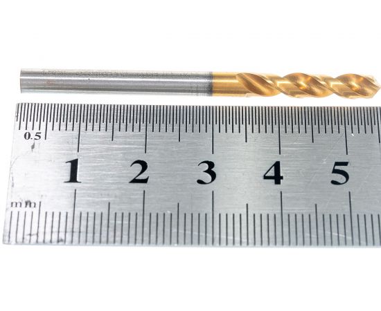 Сверло сверхкороткая серия тип GU500DZ (4 мм, DIN1897, HSCO, TiN) Guhring 5520 4,000 – изображение 4