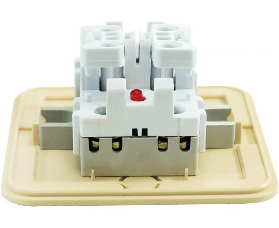 Двухклавишный выключатель Jilion с подсветкой дуб 9533468 – изображение 6