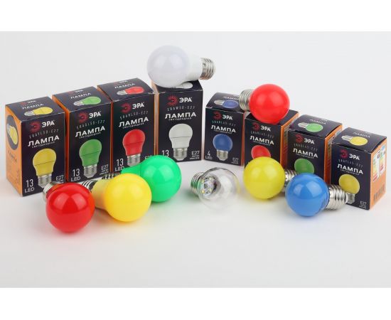 Светодиодная лампа ЭРА ERAWL45E27 LED P451WЕ27, шар, 4SMD, 1W, E27, для белтлайт, 10/100/6000, прозрачный Б0049572 – изображение 10