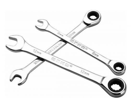 Набор комбинированных трещоточных ключей DEKO RW01 8-19 мм, 8 предметов 065-0549 – изображение 10