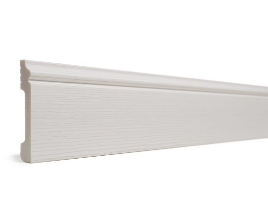 Напольный плинтус Decor-Dizayn ударопрочный, влагостойкий, капучино, 79х13х2400 мм 005-75 