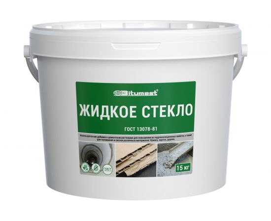 Жидкое стекло, 15 кг Bitumast 4607952900561 