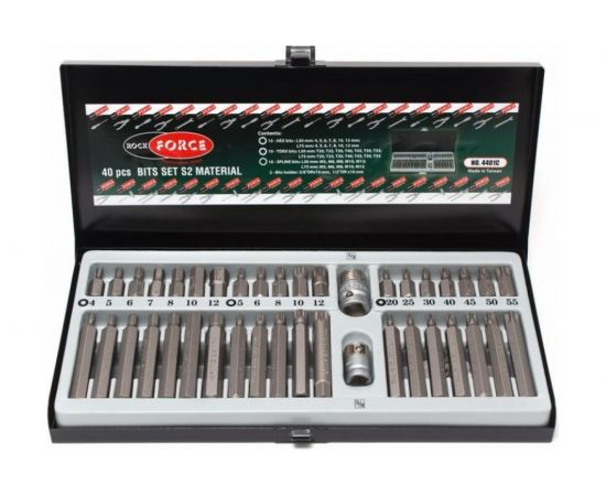 Набор вставок TORX с держателями (40 шт; 10 мм) ROCKFORCE RF-4401 