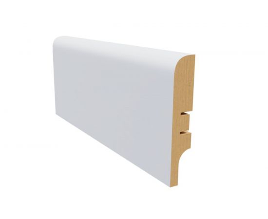 Плинтус белый МДФ Krispo 16х81х2400 мм AGIS КР-202-81 