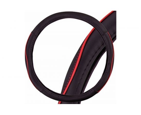 Оплетка SKYWAY Combo-7 L Черно/Красная экокожа S01102304 