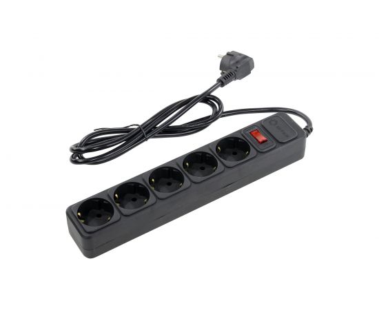 Сетевой фильтр 5bites 1.5 м, 5 розеток, черный SP5B-115 