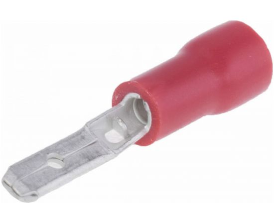 Плоская клемма REXANT, изолированная, штекер 2.8 мм 0.5-1.5 кв.мм, красная 08-0311 