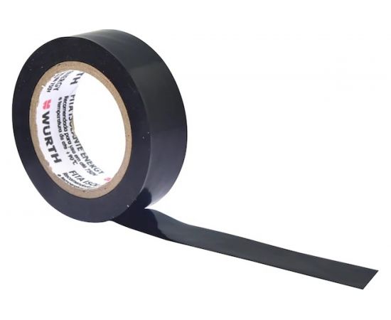 Изолента Wurth PVC BLACK 18 мм х 20 м х 0.13 мм 0985182001961 10 – изображение 2