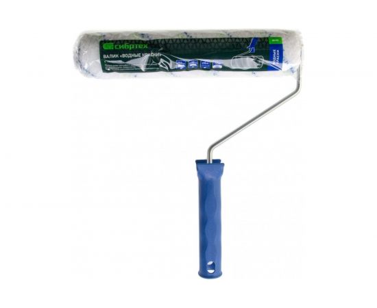 Валик Сибртех Водные краски, 250 мм, ворс 12мм, D - 36 мм, D ручки - 6 мм, полиэстер 80193 – изображение 2