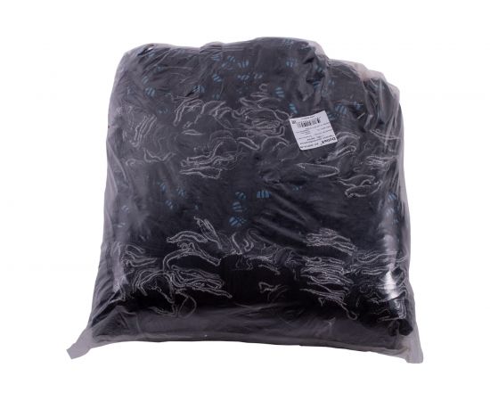 Хлопчатобумажные перчатки DolleX, с ПВХ, 4 нитки, упаковка 200 пар, черные, 200PVX-4B – изображение 2