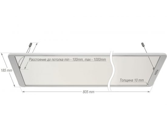 Инфракрасный обогреватель THERMO GLASS PION CRYSTAL-06 – изображение 2