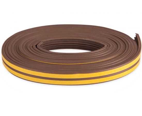 Самоклеящийся уплотнитель для окон и дверей KRASS Е10 коричневый Лк-00002366 – изображение 3