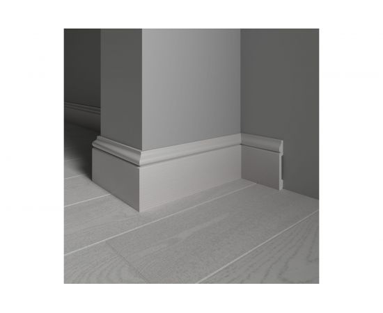 Напольный плинтус Decor-Dizayn ударопрочный, влагостойкий, капучино, 79х13х2400 мм 005-75 – изображение 3