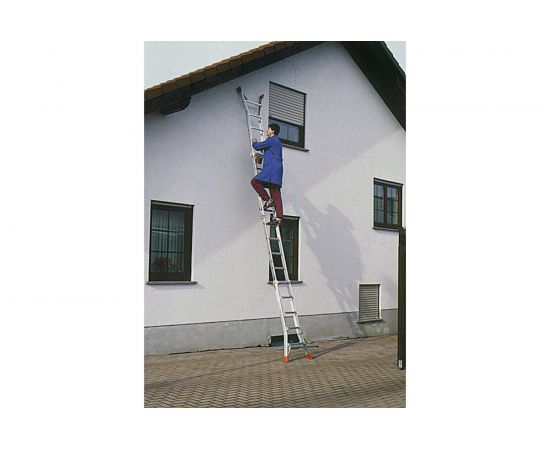 Шарнирная телескопическая стремянка Krause MONTO TELEMATIC 4х4 перекладины 129956 – изображение 4