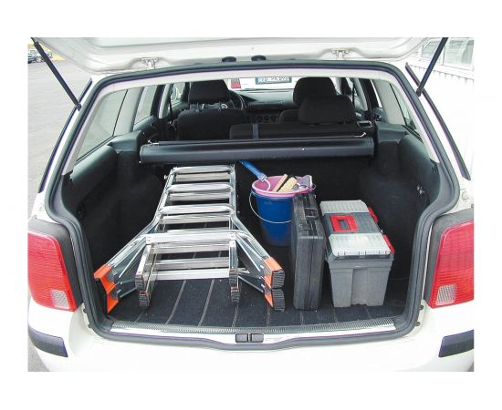 Шарнирная телескопическая стремянка Krause MONTO TELEMATIC 4х4 перекладины 129956 – изображение 5