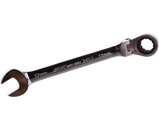 Набор комбинированных трещоточных ключей с подвижной головкой JTC 8-17 мм 9 предметов 1/15-3448 – изображение 5