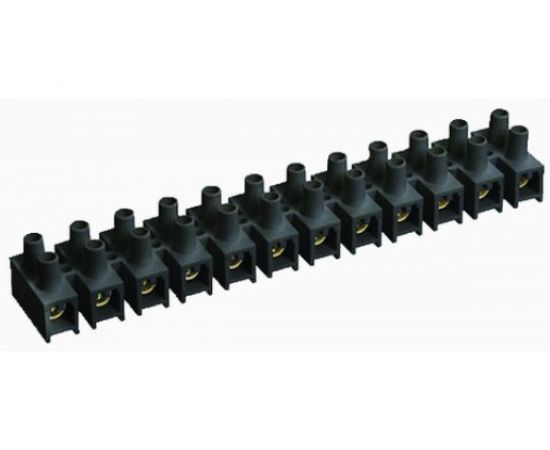 Винтовой зажим TDM, ЗВИ-30, полипропилен, 1,5-10мм2, 12пар, 100С, черный SQ0510-0036 