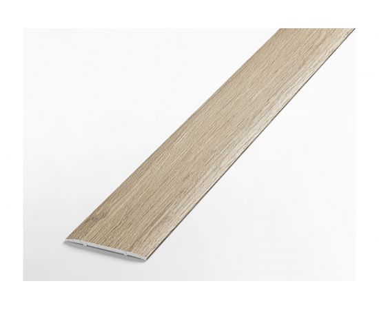 Порог прямой алюминиевый ЛУКА (35 мм, 1,8 м, ламинированый, Дуб беленый) УТ000020124 