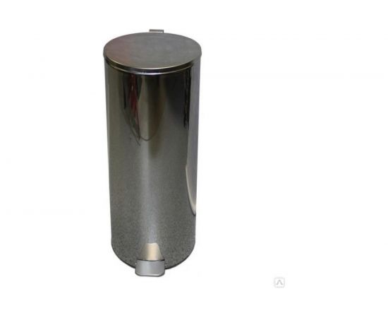 Урна с педалью Титан Мета 30л, хром 4607078088396 