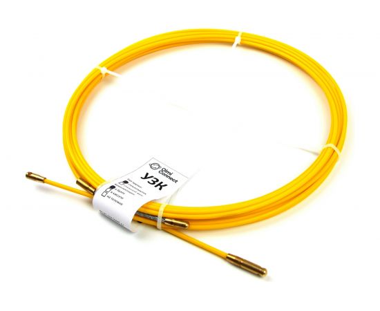 Протяжка для кабеля мини OlmiOn УЗК d=4,5 мм L=5 м в бухте, желтый СП-Б-4,5/5 