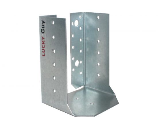 Закрытая опора бруса LUCKY Guy 140х76х100х2,0 мм, оцинкованная 100 04 100 3 