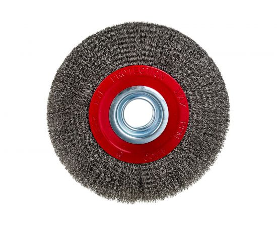 Щётка круглая №184 (200 мм; гофрированная проволока) для точила АТАКА 0320032430 34735 