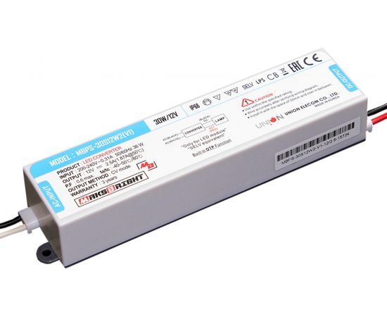 Герметичный блок питания MAKSBRIGHT MBPS-30S12W2(V1) MBPS-30S12W2(V1) 