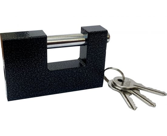 Навесной замок BOHRER ВЧ-91 с прямой дужкой дужка 12 мм, 3 ключа 91x18x58 мм 71040911 