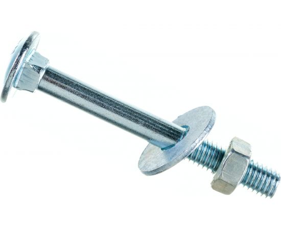 Болт Стройметиз М8х70 DIN 603 с гайкой DIN 934 и шайбой DIN 9021, цинк уп. 2 шт. 3180171 