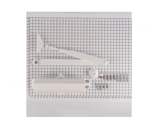 Доводчик DOORLOCK DL77N size 4/5 белый, крепежные размеры 162-168мм х 19мм 75541 – изображение 2