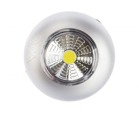 Фонарь ЭРА SB-504 NEW пушлайт Аврора COB, 3xAAA, серебристый, 3шт Б0031043 – изображение 2