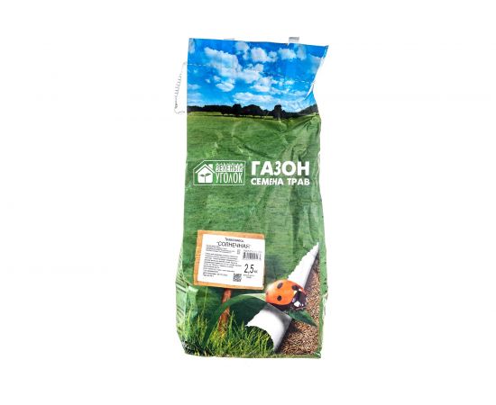 Семена газона Зеленый уголок травосмесь Солнечная, 2.5 кг 4660001294479 – изображение 2