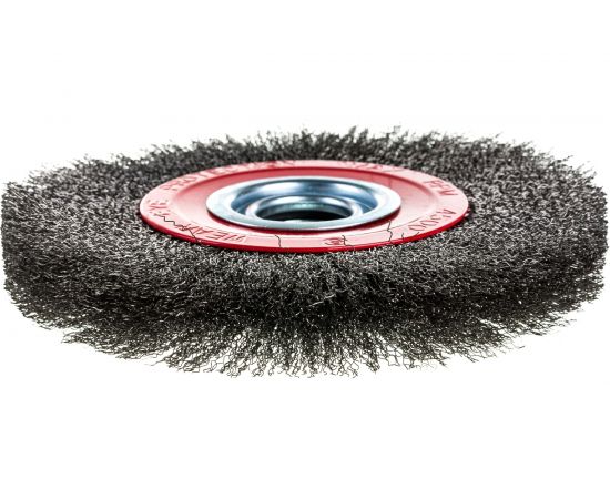 Щётка круглая №184 (200 мм; гофрированная проволока) для точила АТАКА 0320032430 34735 – изображение 2