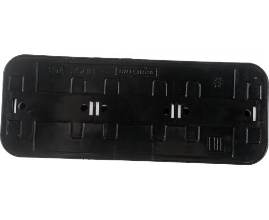 Розетка Bylectrica 3-местная ОУ с заз.конт., серия ПРАЛЕСКА, черный, РА16-265 черный – изображение 2