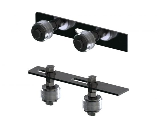 Комплект поддерживающих роликов на пластине Rolik-Opt силикон, d.45 К1103 – изображение 2