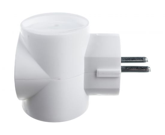 Тройник АБК-СИЛА Куб 3х2Р без заземления 16А 220В белый 1 шт 52067001 – изображение 3