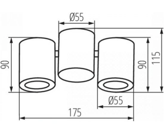 Накладной потолочный спот KANLUX BLURRO 2XGU10 CO-B/ 32952 – изображение 3