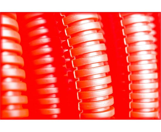 Труба ПНД Экопласт гофрированная легкая, с зондом диаметр 20 мм, цвет оранжевый, 100м 20120-OR – изображение 3