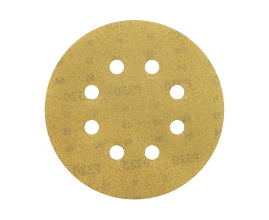 Круг шлифовальный на липучке siaone 1944 (50 шт; 125 мм; 8 отверстий; P320) sia Abrasives so50-125-8-320 – изображение 3