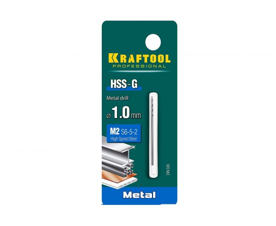Сверло по металлу HSS-G сталь М2 (1х40 мм) Kraftool 29651-1 – изображение 3
