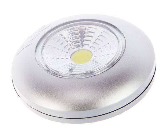 Фонарь ЭРА SB-504 NEW пушлайт Аврора COB, 3xAAA, серебристый, 3шт Б0031043 – изображение 3