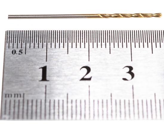 Сверло по металлу (1.2х16х38 мм; ц/х; класс А1; Р9 нитрид титана) Туламаш ТМ 56314 – изображение 3