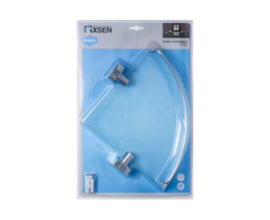 Стеклянная угловая полка FIXSEN KVADRO 61303A – изображение 4