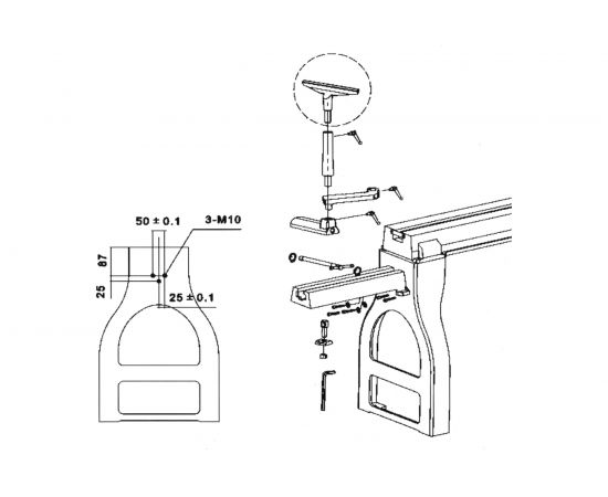 Удлинение станины EB-510 Белмаш D111A – изображение 4