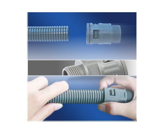 Муфта для гофрированных труб Weyer WQBW1-M20B/AD21.2 - коннектор поворотный, нар. M20x1.5 WE1801900 – изображение 4