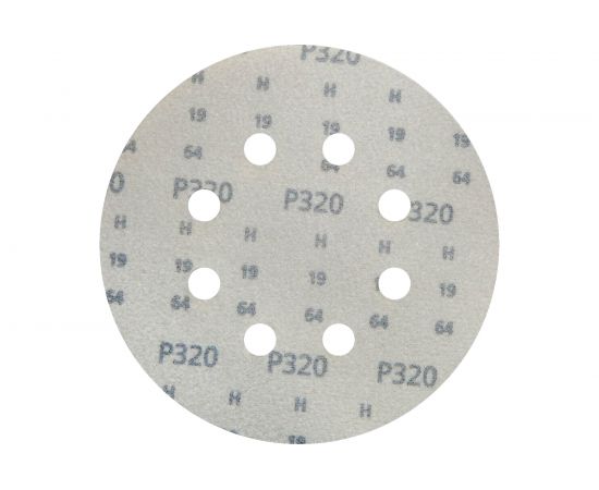 Круг шлифовальный на липучке siaone 1944 (50 шт; 125 мм; 8 отверстий; P320) sia Abrasives so50-125-8-320 – изображение 4