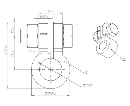Свинцовые клеммы АКБ ДАЛИ-авто DA-02528 – изображение 4