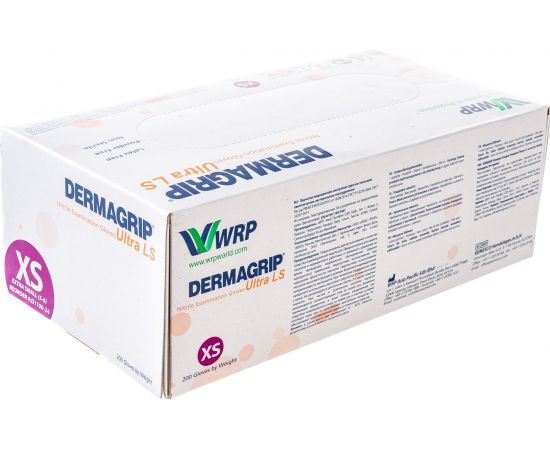 Смотровые перчатки DERMAGRIP ULTRA LS, нитрил, 200 штук, размер XS CT0000000546 – изображение 5